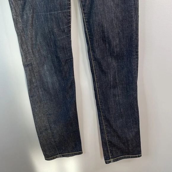 MICHAEL KORS Straight Leg Low Rise Flap Pocket Jeans Blue Dark Wash Denim Size 6 - Picture 4 of 12